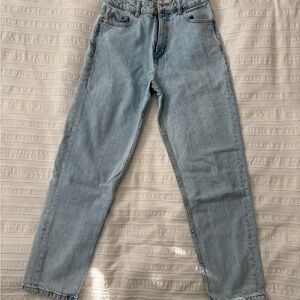 Zara Light Blue Straight Leg Jeans